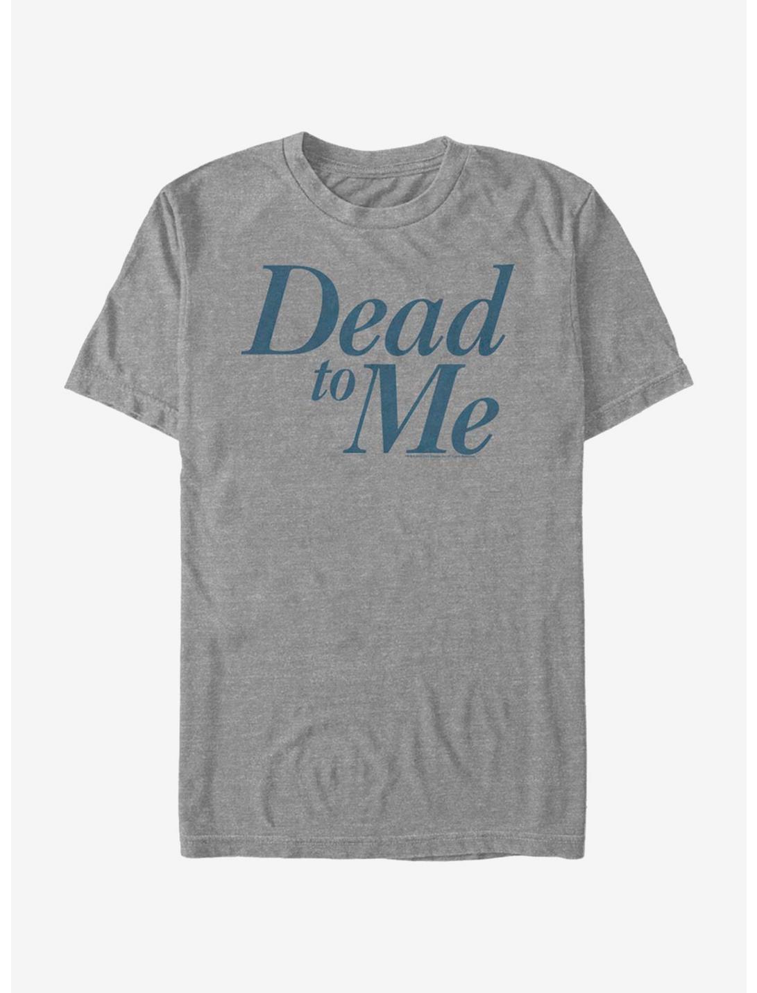 Dead To Me Logo Stacked T-Shirt, DARK GREY HEATHER, hi-res