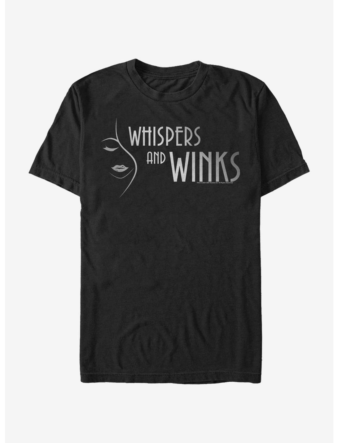 Dead To Me Whispers And Winks Horizontal Logo T-Shirt, BLACK, hi-res