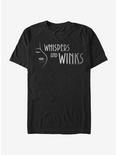 Dead To Me Whispers And Winks Horizontal Logo T-Shirt, BLACK, hi-res
