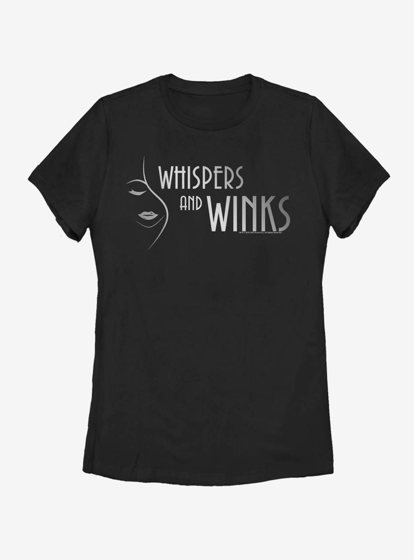 Dead To Me Whispers And Winks Horizontal Logo Womens T-Shirt, , hi-res