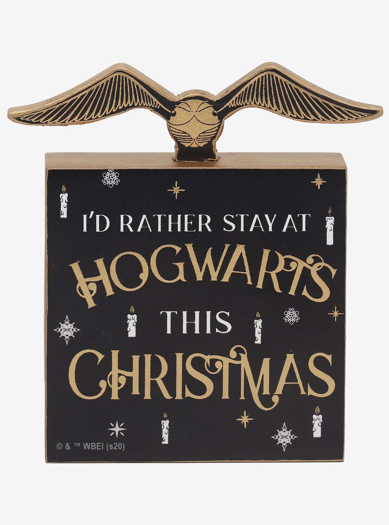 Harry Potter Rather Stay At Hogwarts Wood Wall Art, , hi-res
