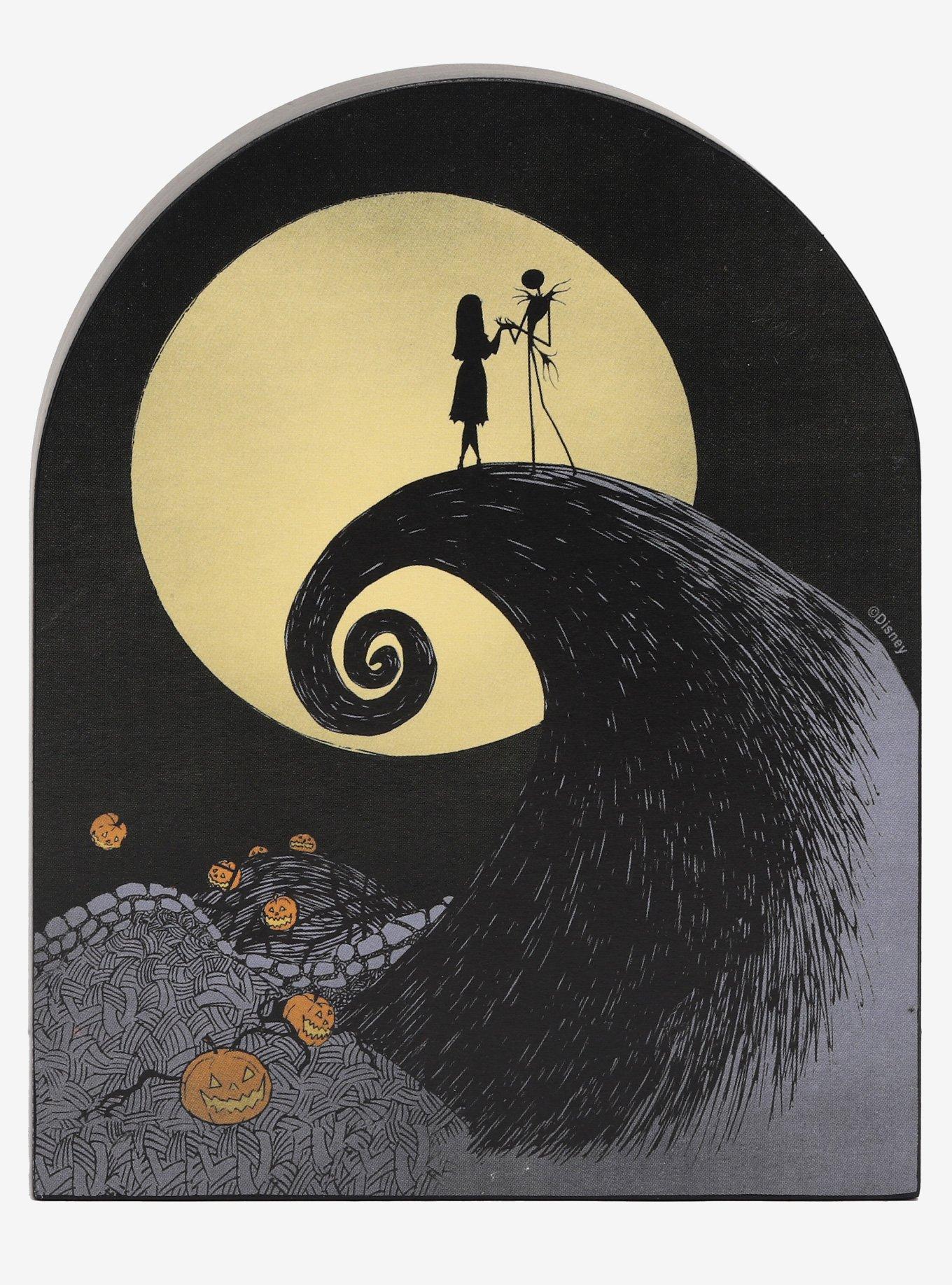 The Nightmare Before Christmas Spiral Hill Wood Wall Art Hot Topic