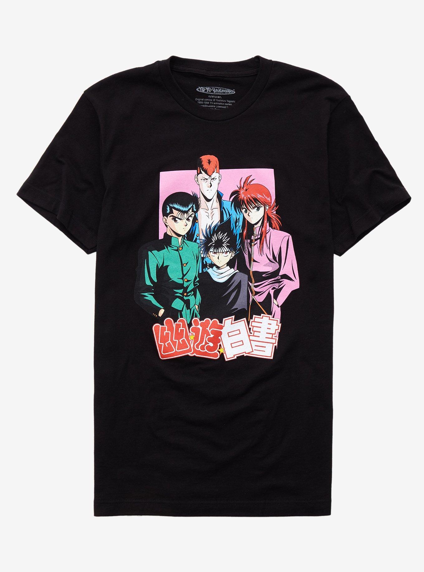 Yu Yu Hakusho Pink Box Group T-Shirt | Hot Topic