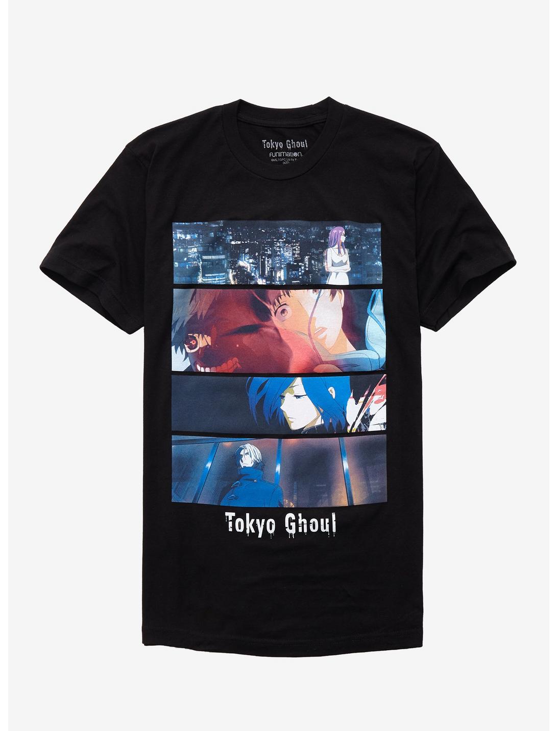 Tokyo Ghoul Scene Panels T-Shirt, BLACK, hi-res