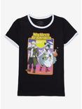 My Hero Academia Deku & Bakugo Halloween Girls Ringer T-Shirt, BLACK, hi-res