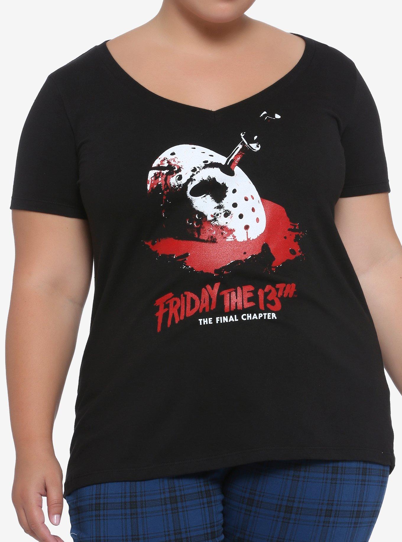 Friday The 13th: The Final Chapter Girls T-Shirt Plus Size, BLACK, hi-res