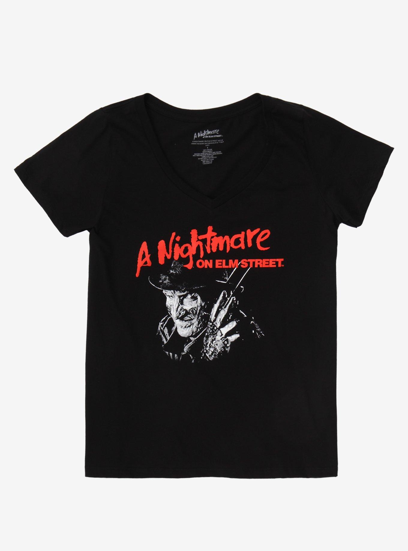 A Nightmare On Elm Street Girls T-Shirt Plus Size, BLACK, hi-res
