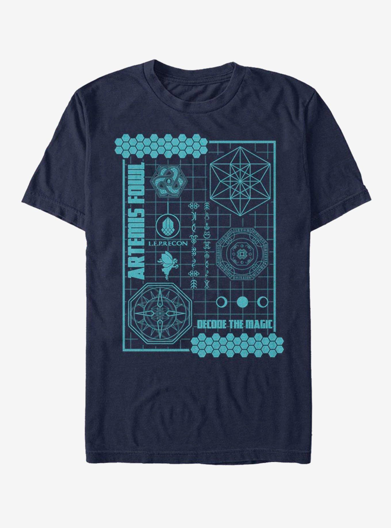 Disney Artemis Fowl Artemis Fowl Schematic T-Shirt, NAVY, hi-res