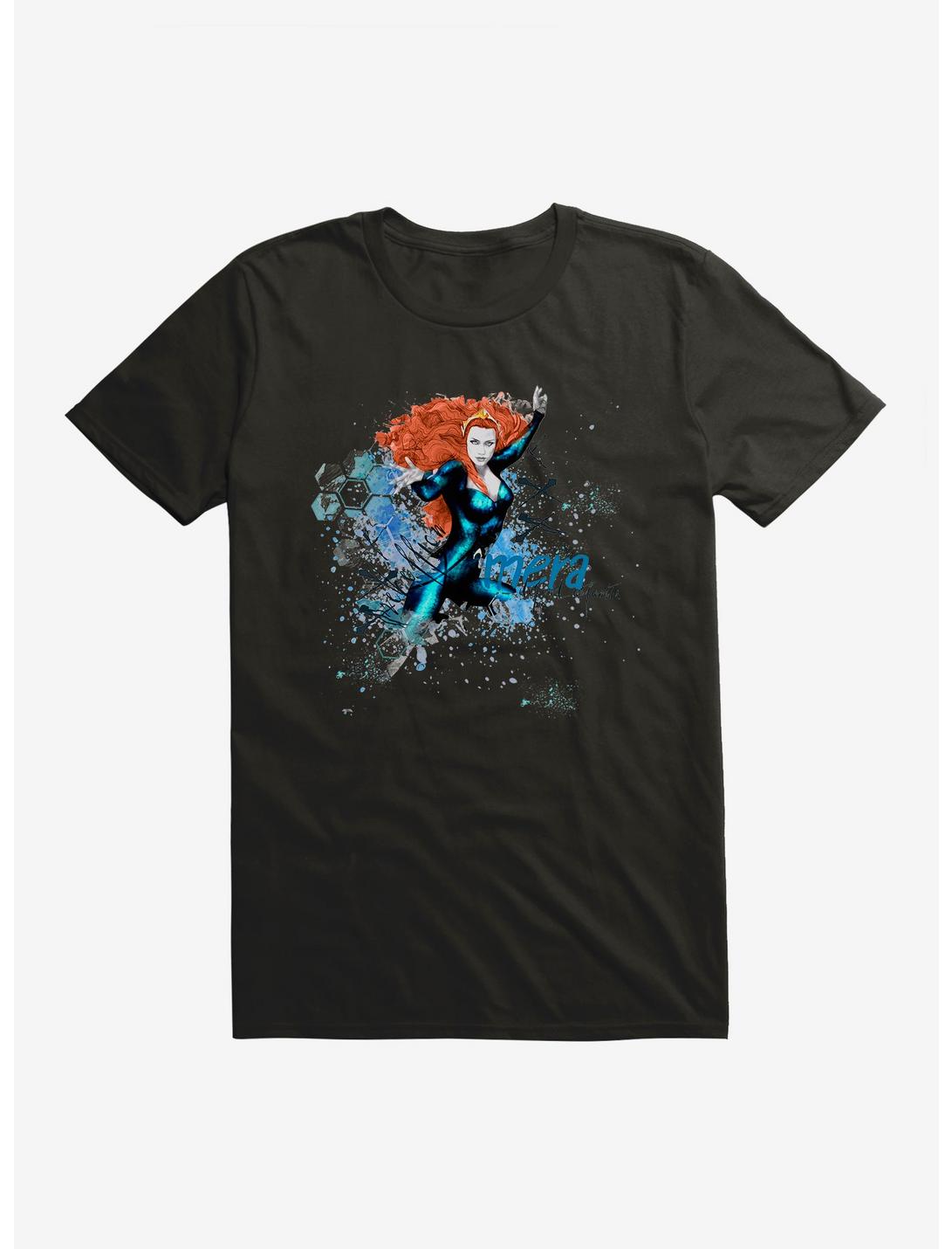 DC Comics Aquaman Mera Fight Pose T-Shirt, BLACK, hi-res