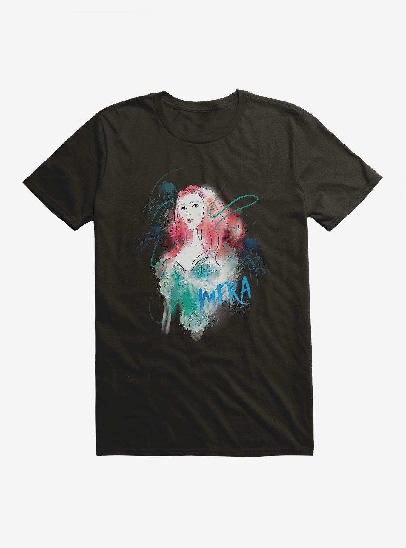 Dc Comics Aquaman Mera Watercolor T Shirt Boxlunch 