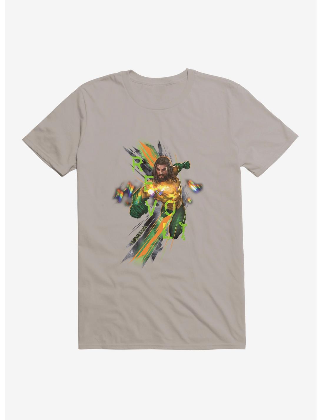 DC Comics Aquaman Revolt T-Shirt, LIGHT GREY, hi-res