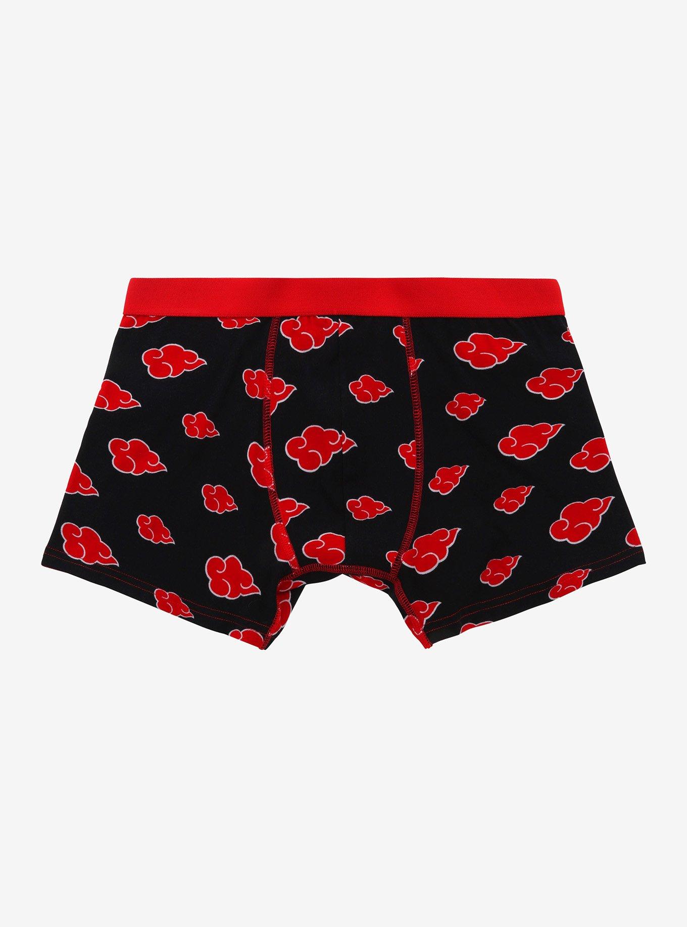 Naruto Shippuden Akatsuki Cloud Boxer Briefs, BLACK, hi-res