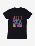DC Comics Aquaman All I Sea Is You Womens T-Shirt, BLACK, hi-res