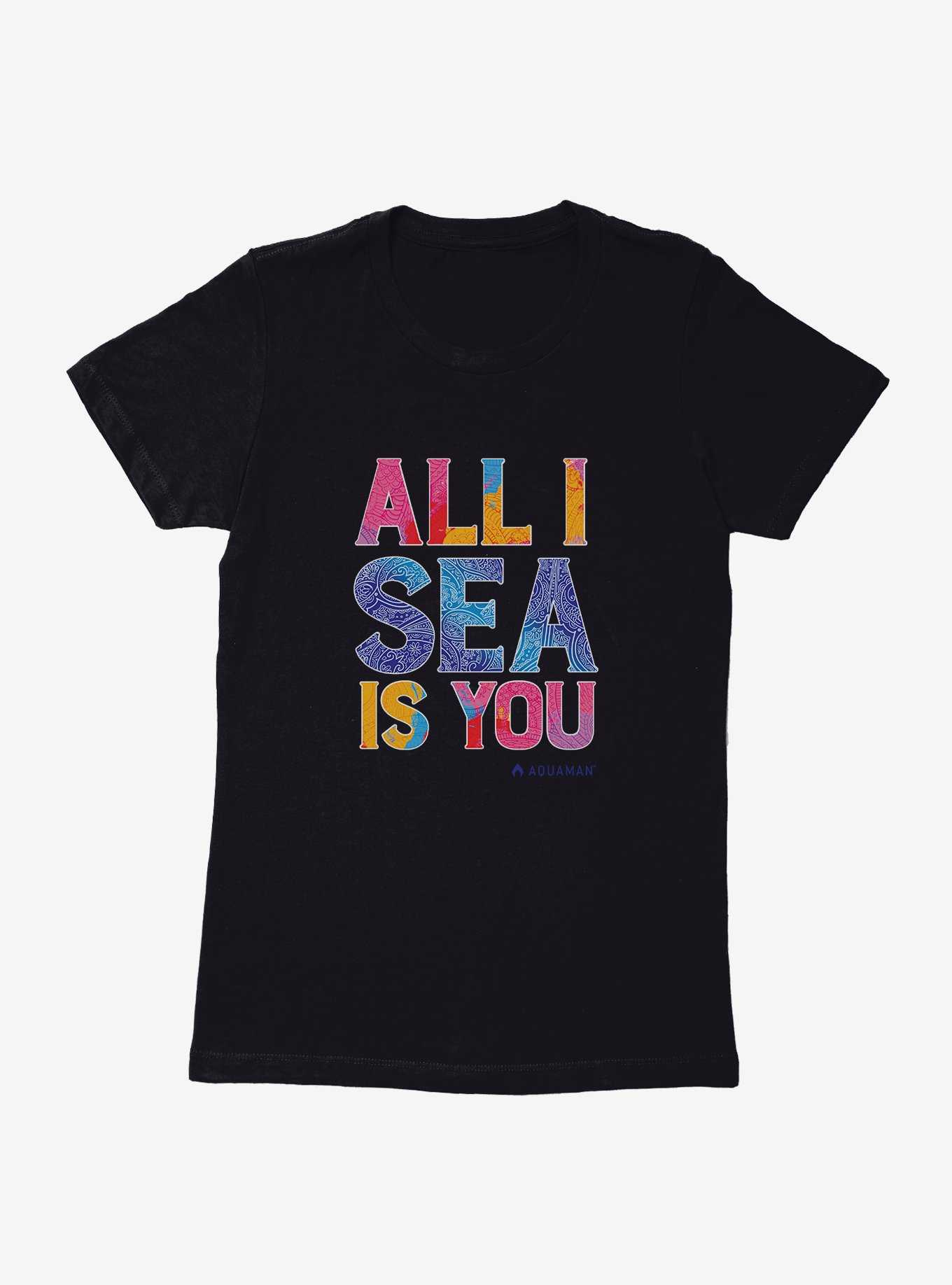 DC Comics Aquaman All I Sea Is You Womens T-Shirt, , hi-res