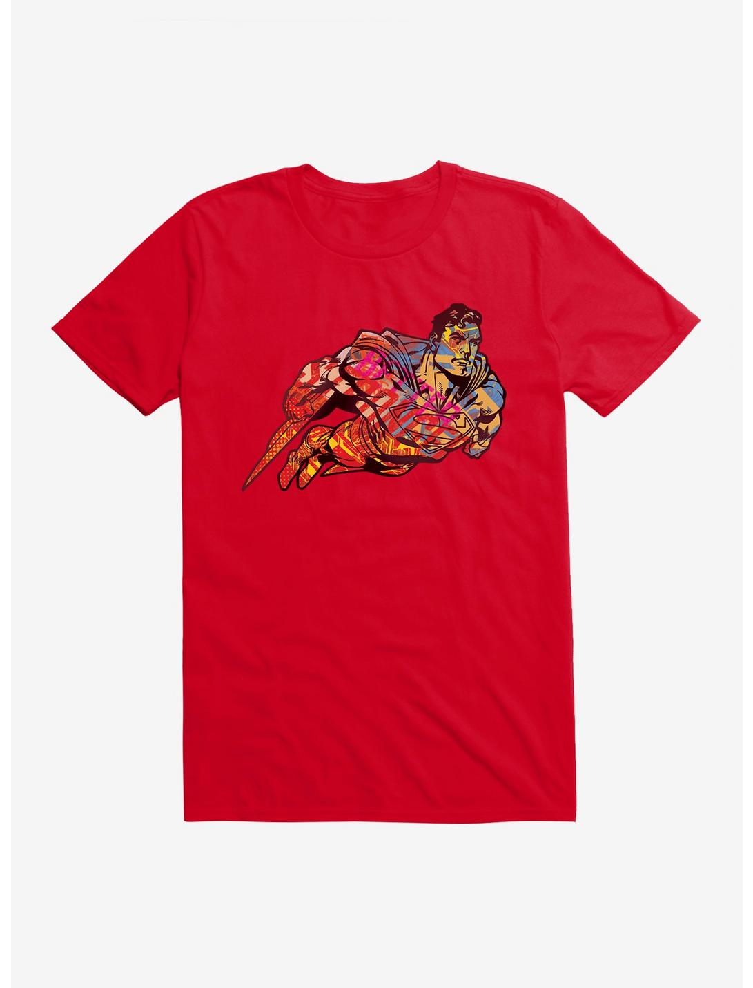 DC Comics Superman Tie Dye Flight T-Shirt, RED, hi-res