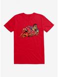 DC Comics Superman Tie Dye Flight T-Shirt, RED, hi-res