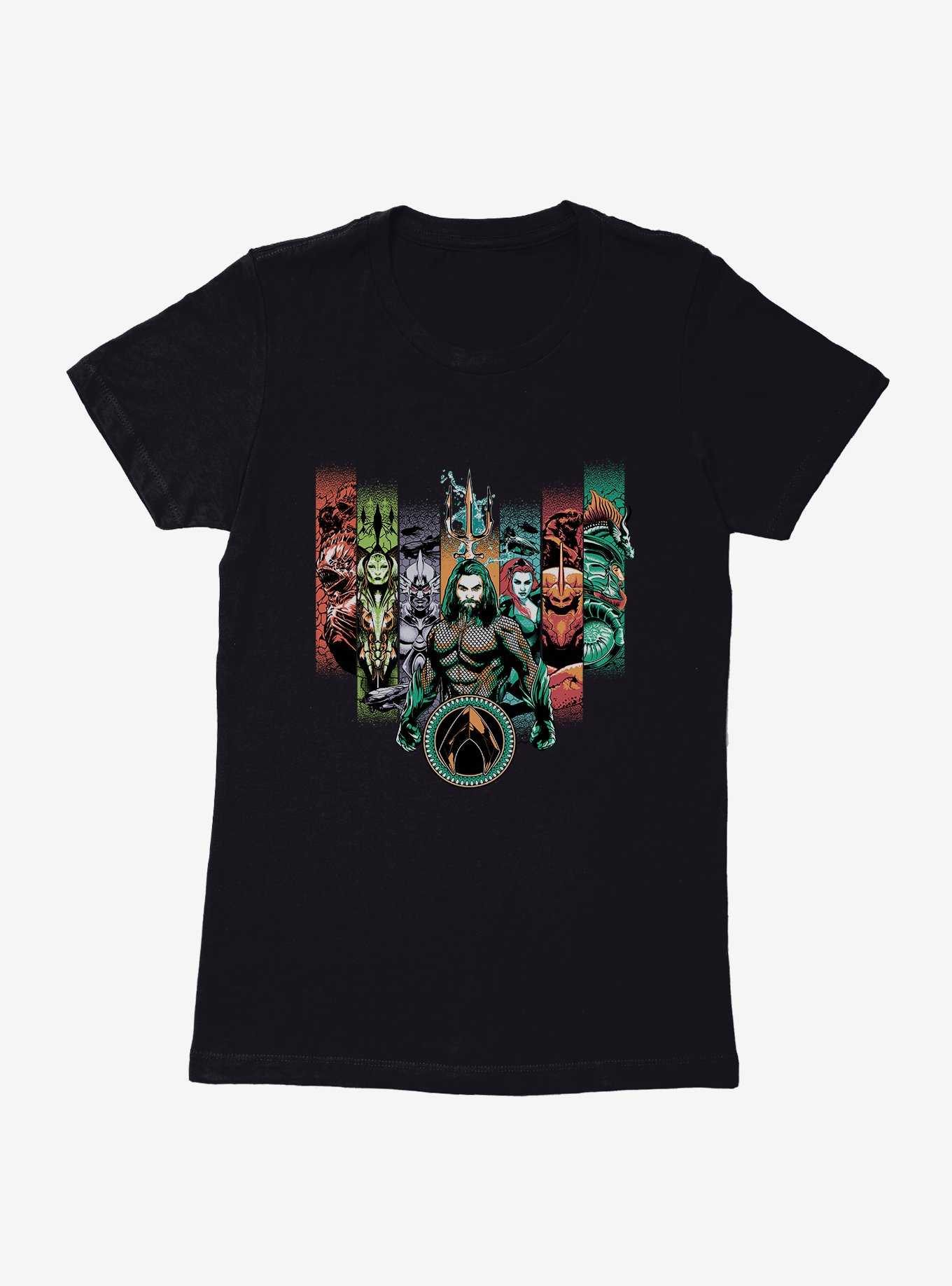 DC Comics Aquaman Character Lineup Womens T-Shirt, , hi-res