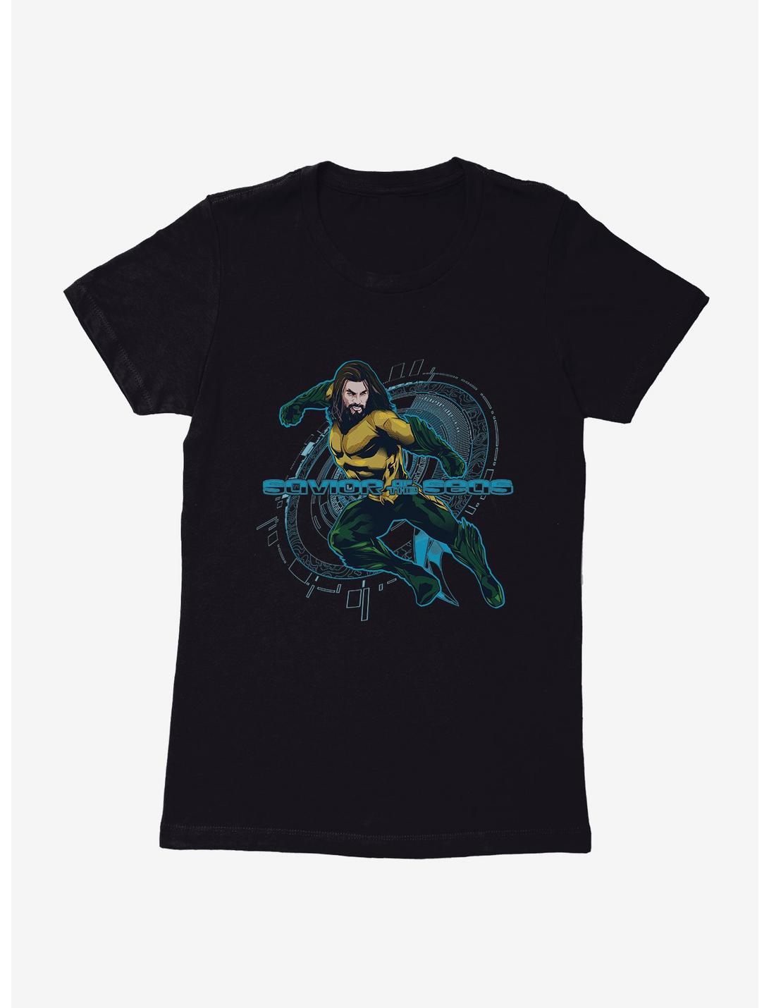 DC Comics Aquaman Sea Hero Womens T-Shirt, BLACK, hi-res