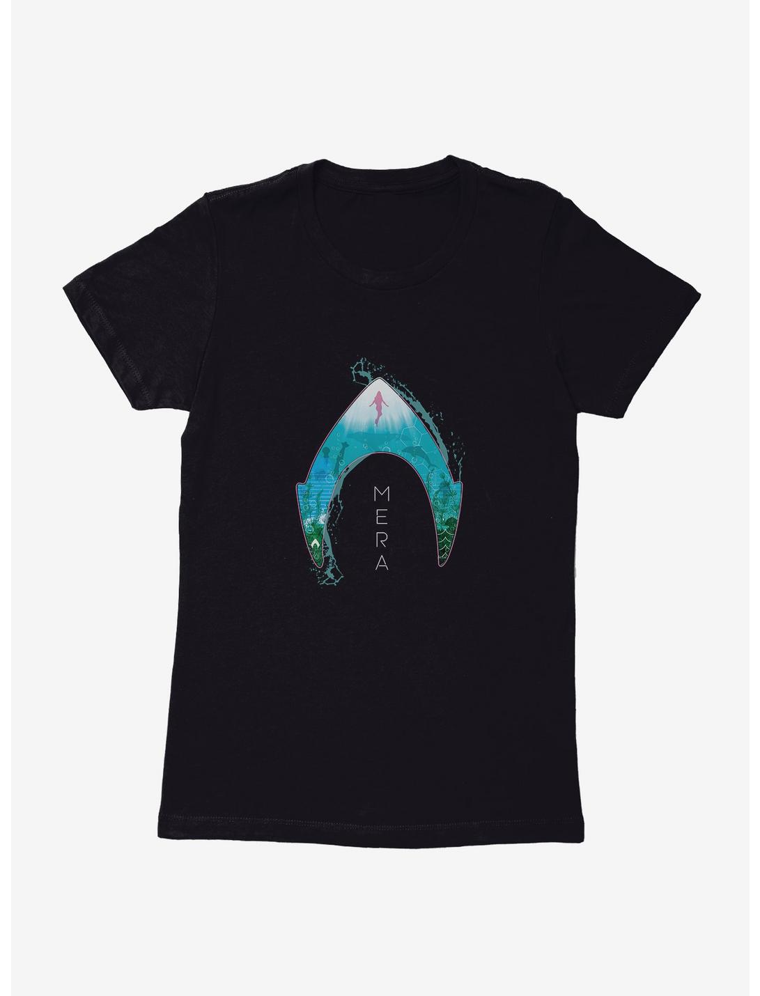 DC Comics Aquaman Sea Icon Mera Womens T-Shirt, BLACK, hi-res