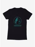 DC Comics Aquaman Blue Icon Womens T-Shirt, BLACK, hi-res