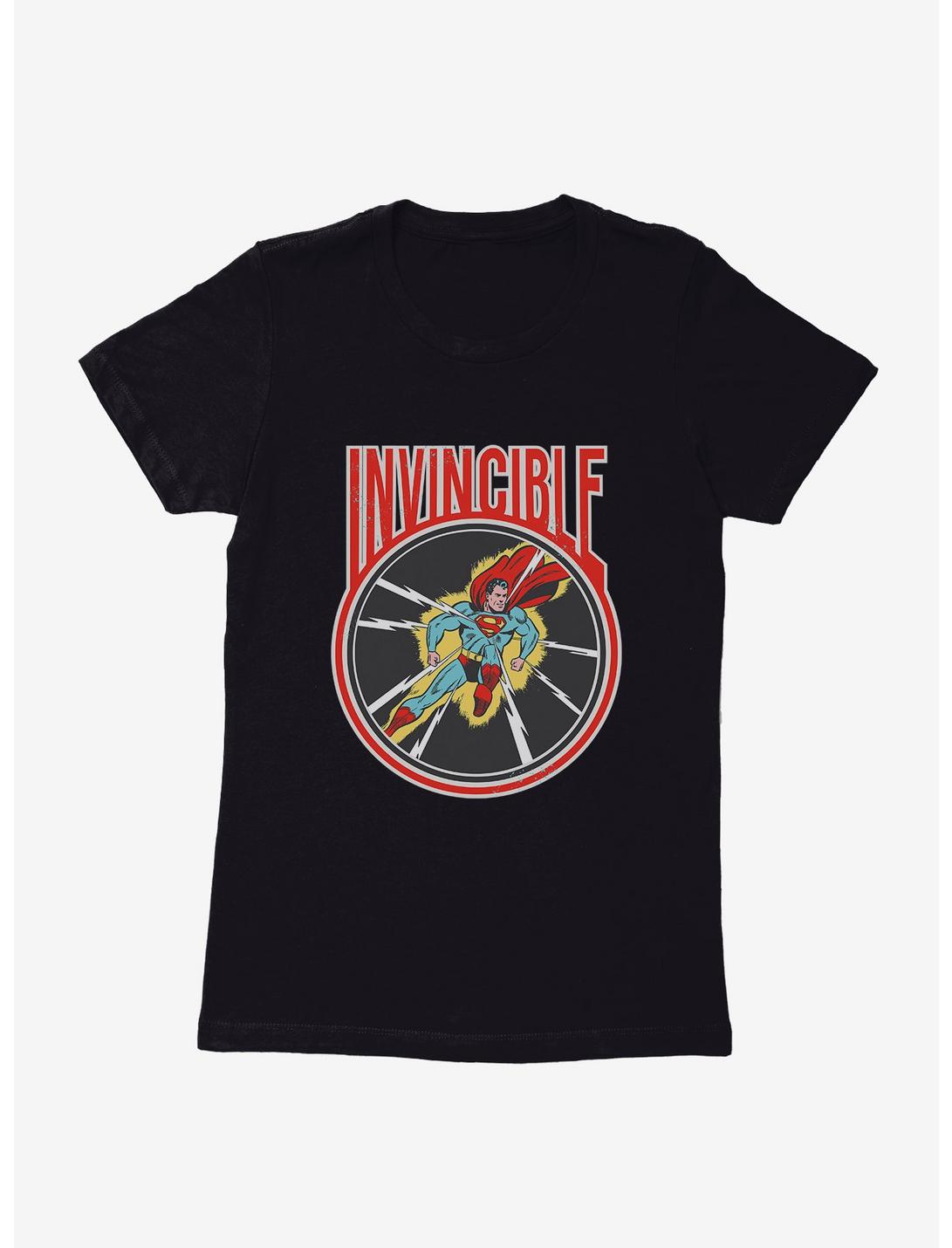 DC Comics Superman Invincible Womens T-Shirt, BLACK, hi-res