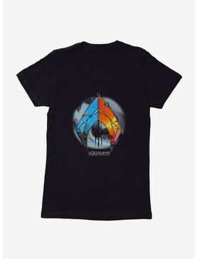DC Comics Aquaman Two Worlds Logo Womens T-Shirt, , hi-res