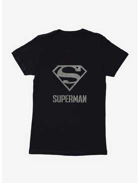 DC Comics Superman Grayscale Logo Womens T-Shirt, , hi-res