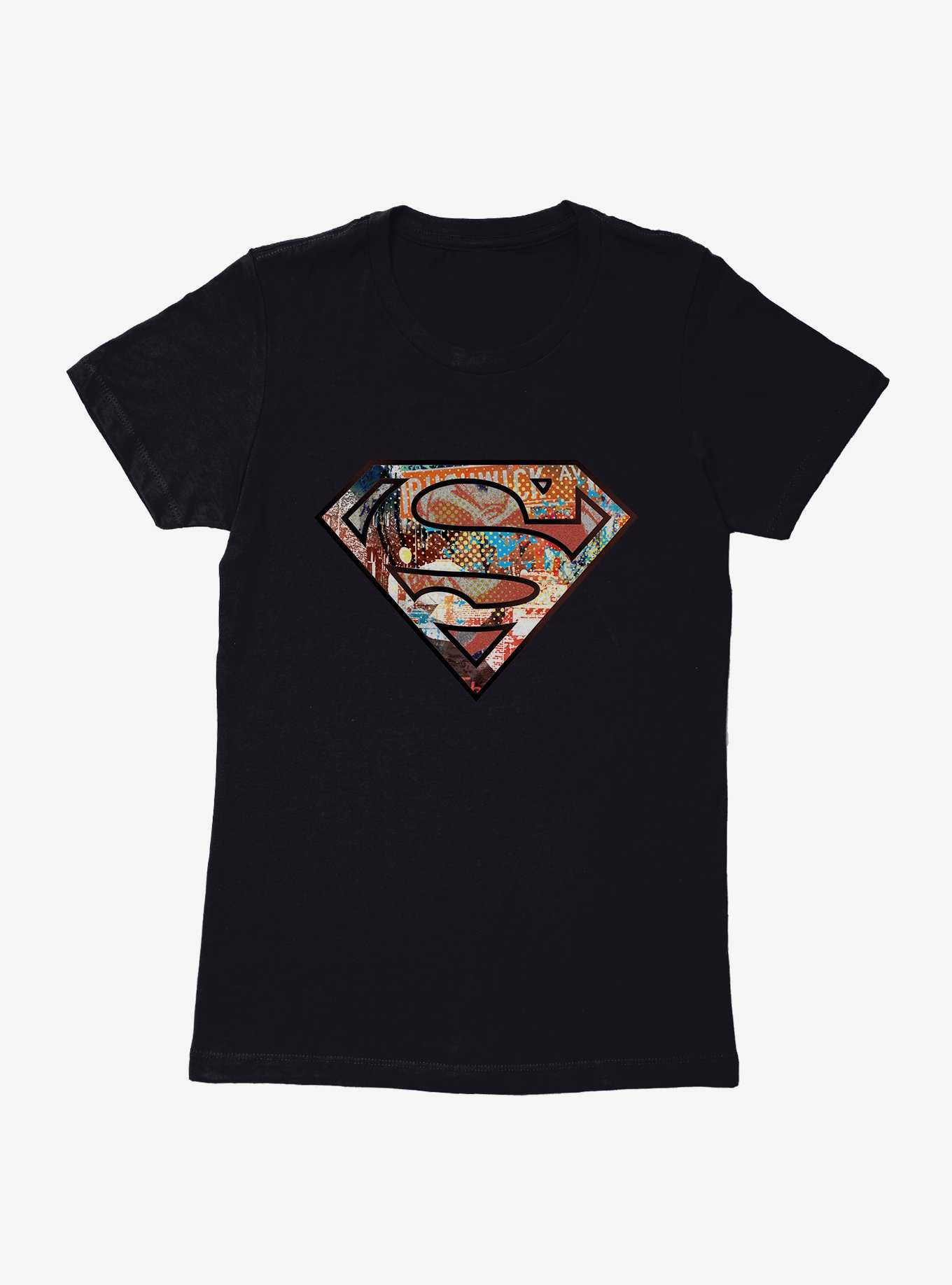 DC Comics Superman Pop Art Logo Womens T-Shirt, , hi-res