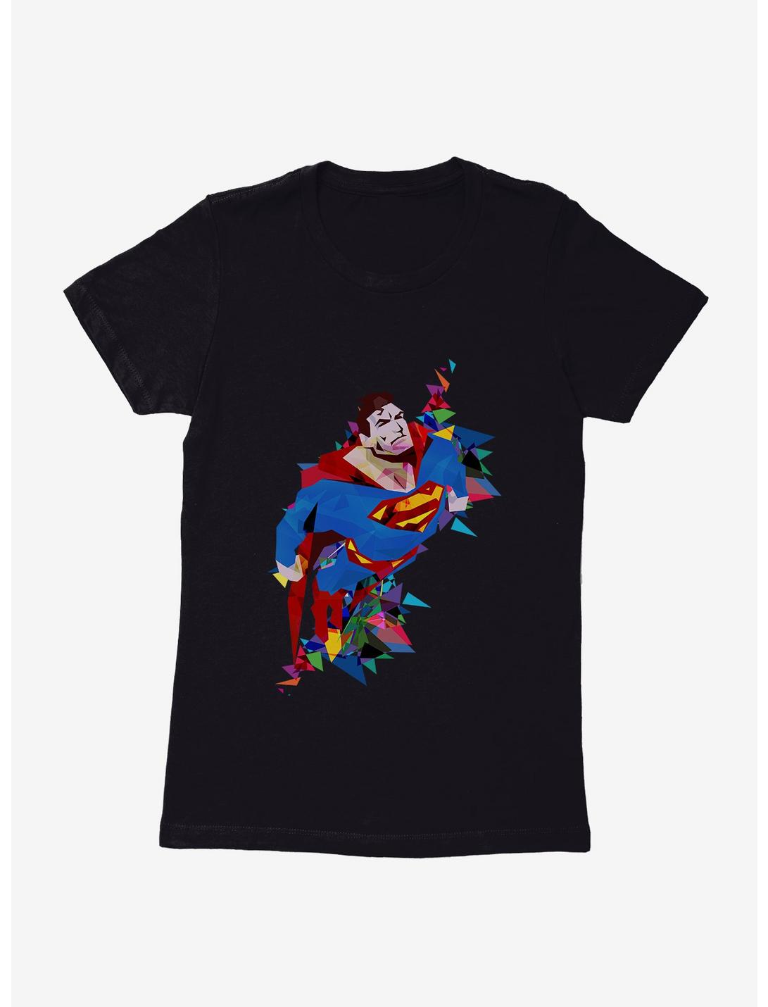 DC Comics Superman Soaring Higher Womens T-Shirt, BLACK, hi-res