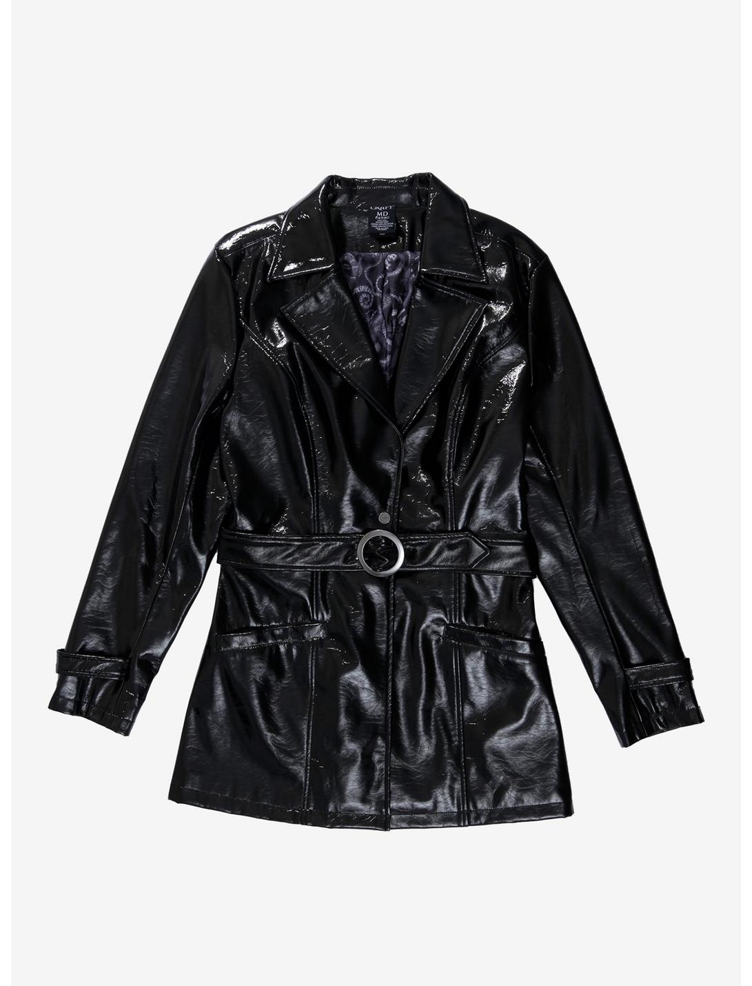 The Craft Nancy Girls Trench Coat Plus Size, BLACK, hi-res