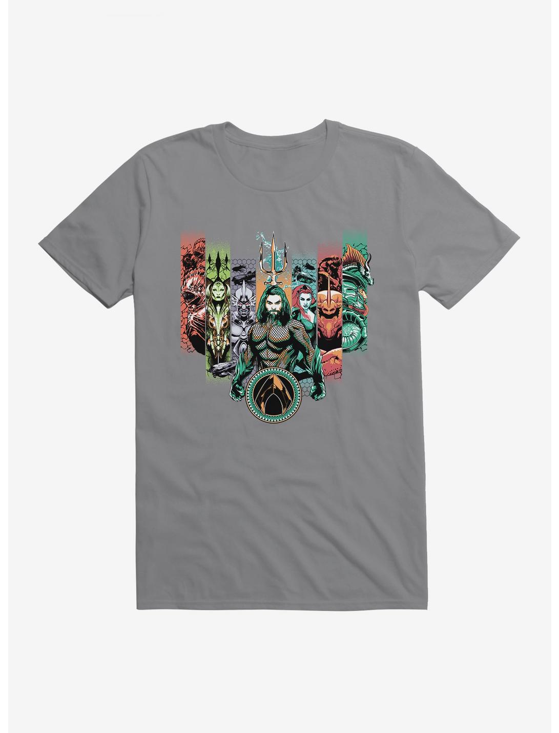 DC Comics Aquaman Character Lineup T-Shirt, STORM GREY, hi-res