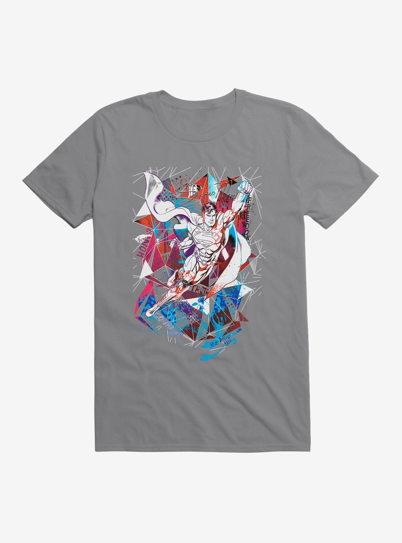 DC Comics Superman Americana T-Shirt, STORM GREY, hi-res