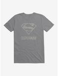 DC Comics Superman Grayscale Logo T-Shirt, STORM GREY, hi-res
