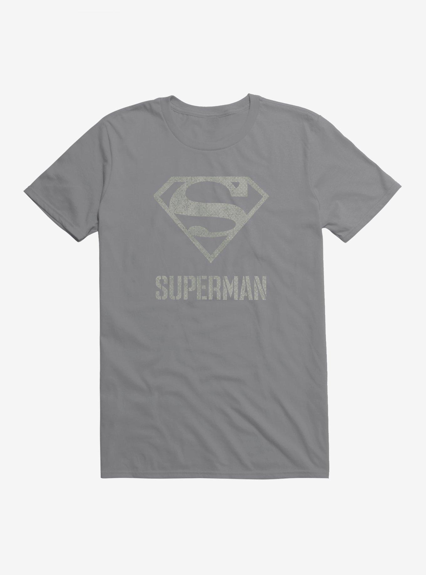 DC Comics Superman Grayscale Logo T-Shirt, , hi-res