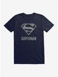 DC Comics Superman Grayscale Logo T-Shirt, NAVY, hi-res
