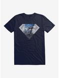 DC Comics Superman Hero Logo Silhouette T-Shirt, NAVY, hi-res