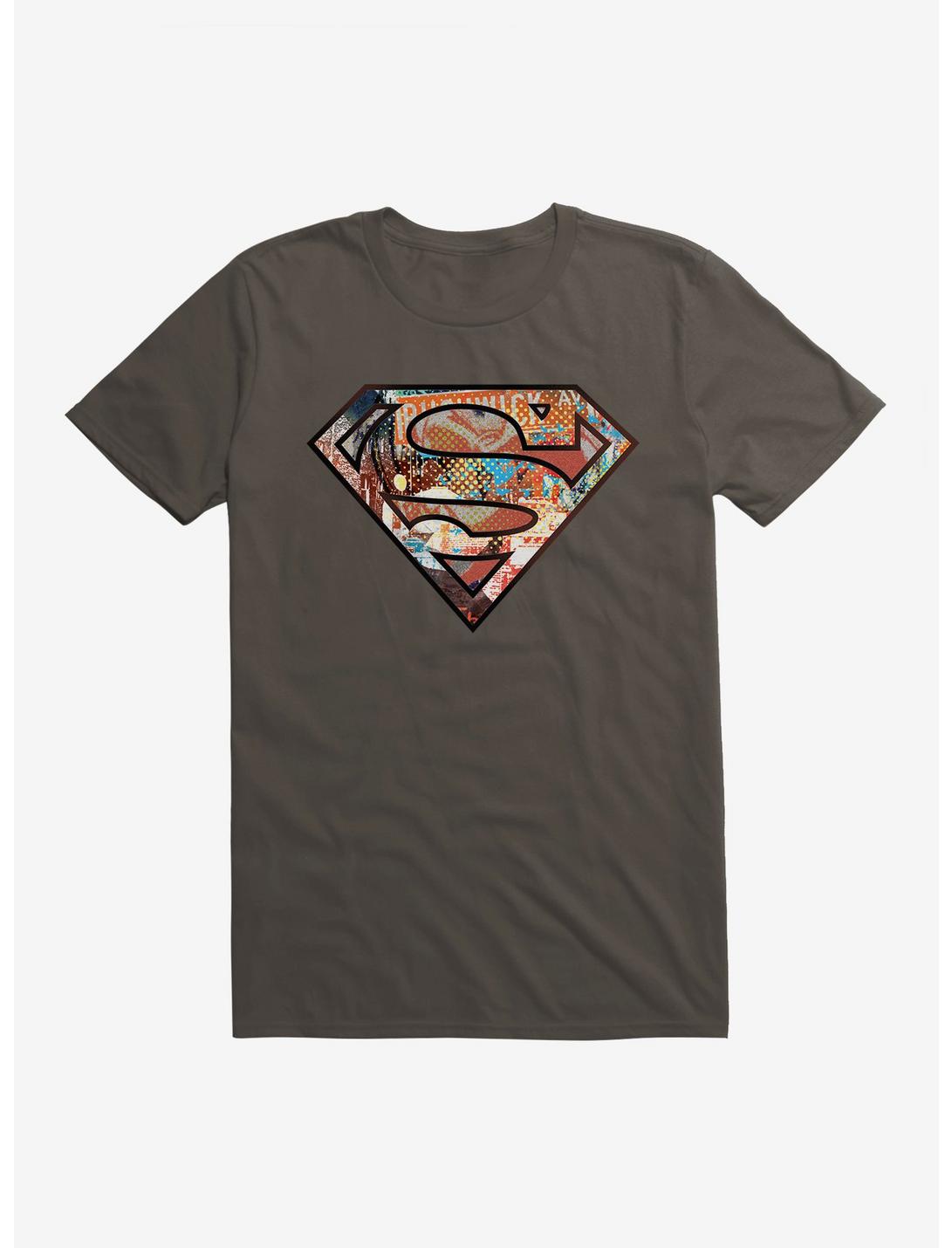 DC Comics Superman Pop Art Logo T-Shirt, SMOKE, hi-res