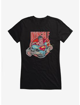 DC Comics Superman Invincible Hero Girls T-Shirt, BLACK, hi-res