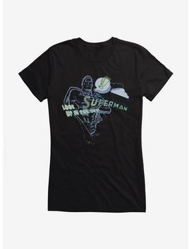 DC Comics Superman Up In The Sky Girls T-Shirt, , hi-res