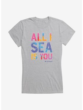 DC Comics Aquaman All I Sea Is You Girls T-Shirt, HEATHER, hi-res