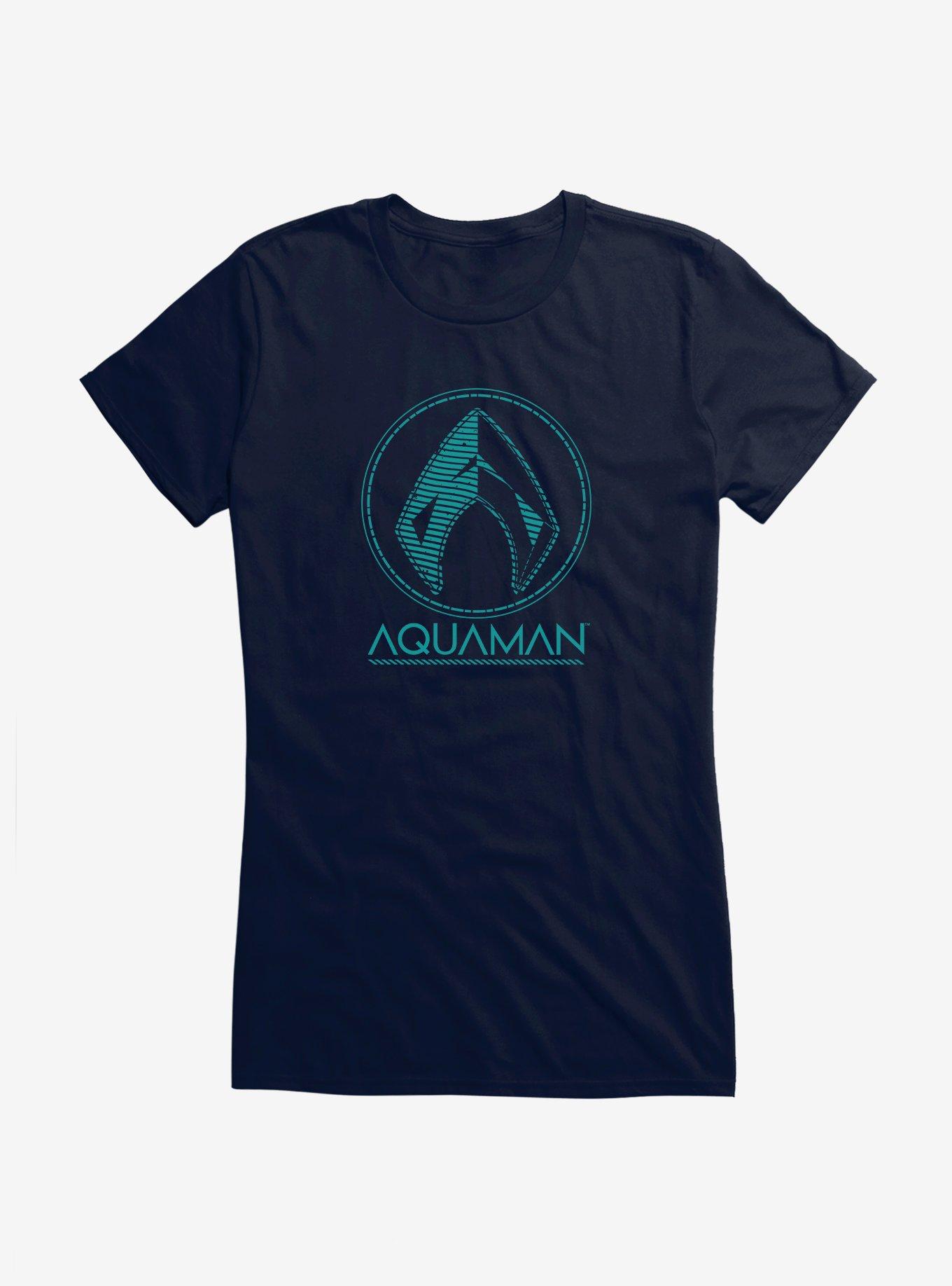 DC Comics Aquaman Blue Icon Girls T-Shirt, , hi-res