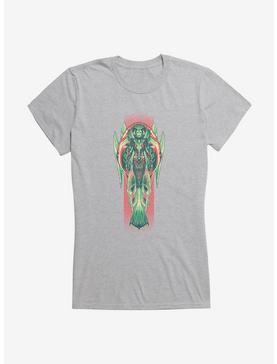 DC Comics Aquaman Green Mural Girls T-Shirt, HEATHER, hi-res