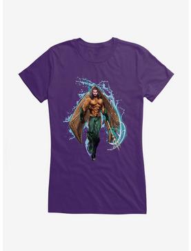 DC Comics Aquaman Our Hero Girls T-Shirt, PURPLE, hi-res
