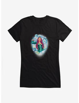 DC Comics Aquaman Princess Watercolor Girls T-Shirt, BLACK, hi-res