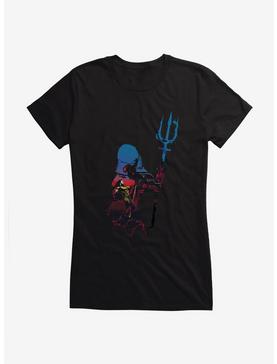 DC Comics Aquaman Silhouette Girls T-Shirt, , hi-res