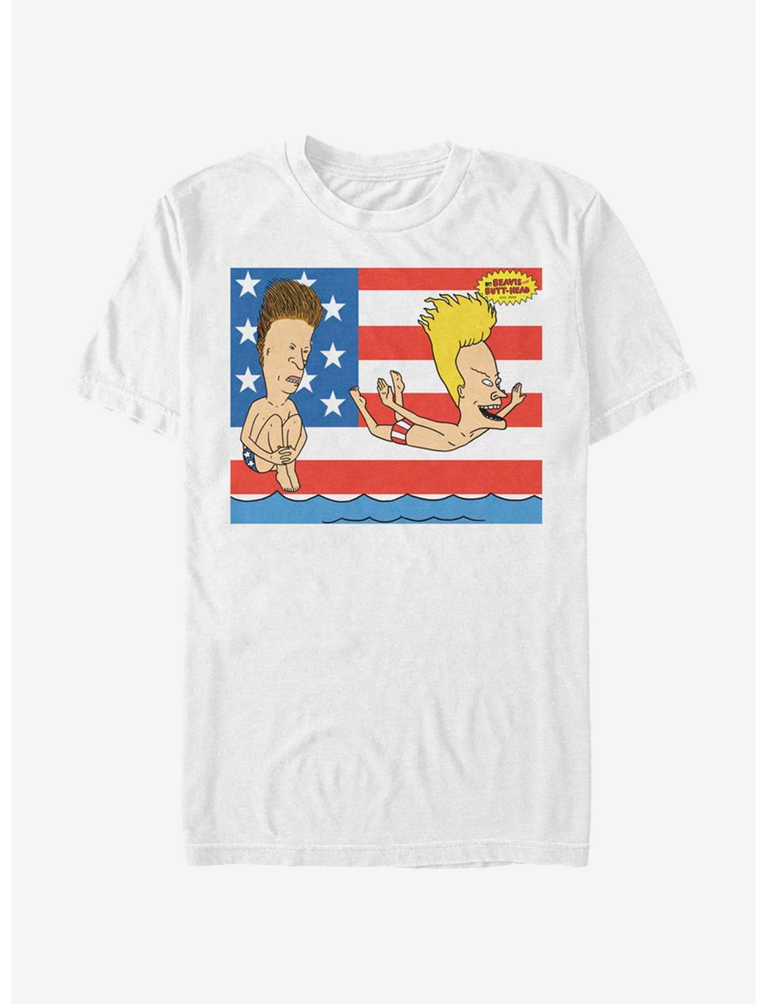 Beavis and Butt-Head 'Merica Comp T-Shirt, WHITE, hi-res