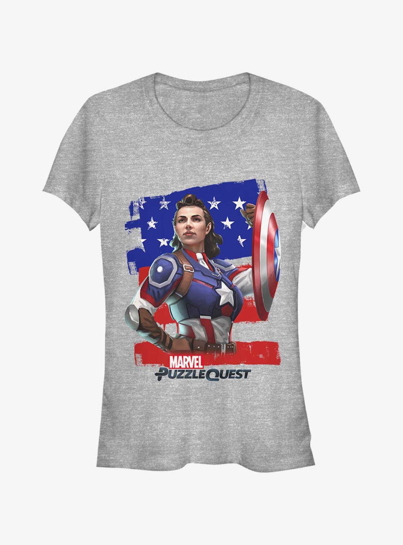 Marvel Captain America Hero Peggie Girls T-Shirt, , hi-res