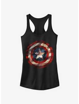 Marvel Captain America Flag Shield Girls Tank, , hi-res
