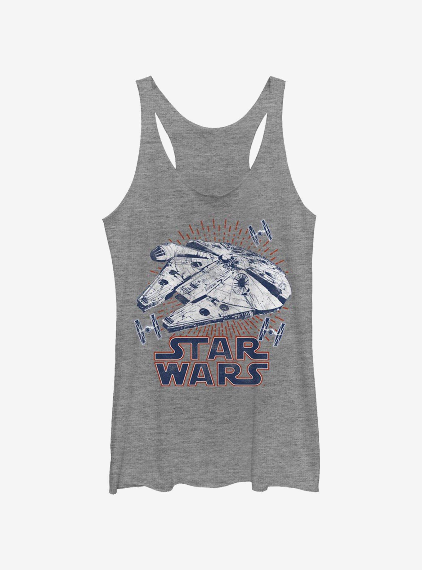 Star Wars Falcon Rays Girls Tank, GRAY HTR, hi-res