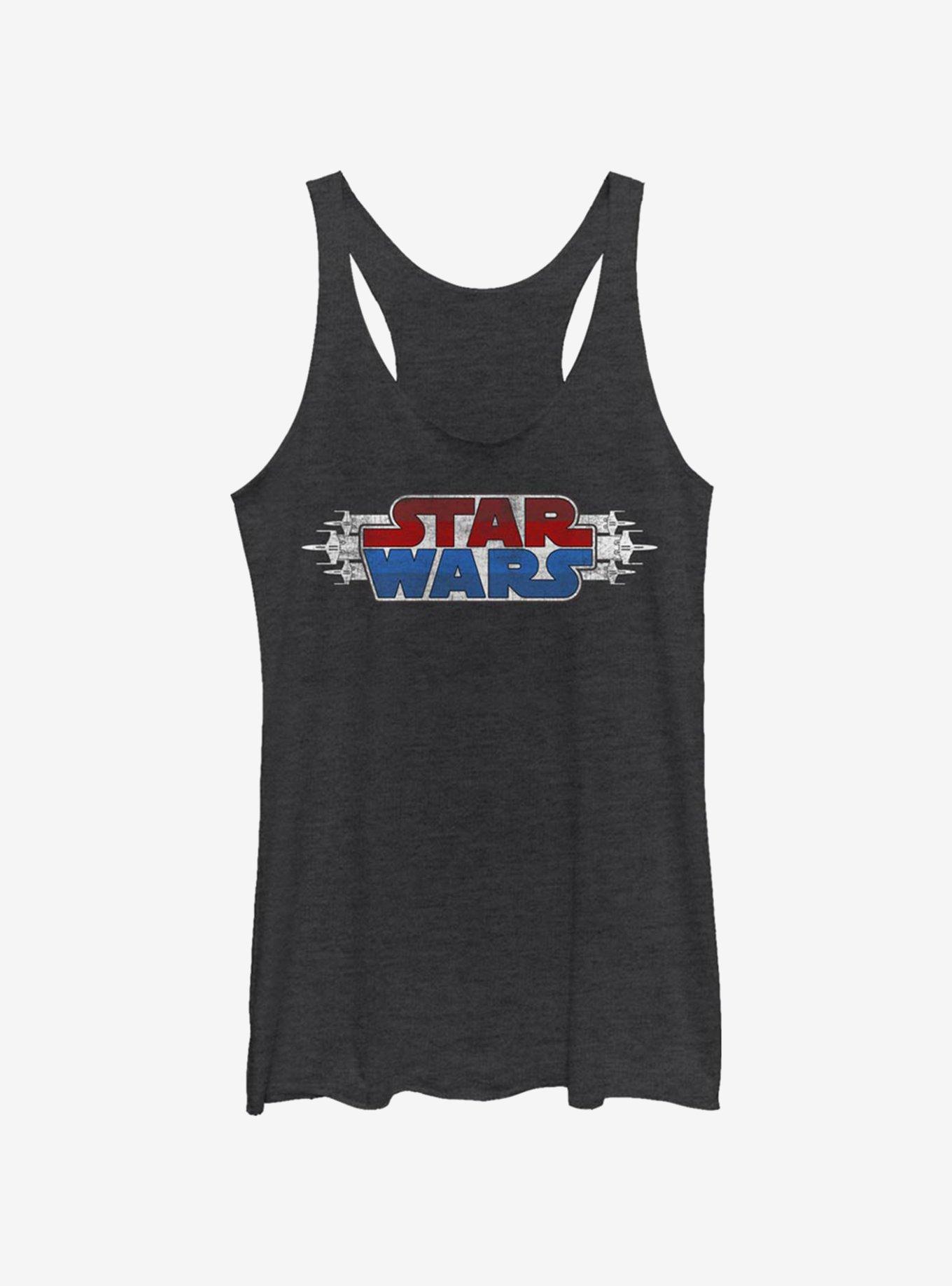 Star Wars Flight For Freedom Girls Tank, BLK HTR, hi-res